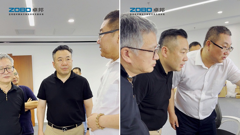 ZOBO麻豆影院91性欲张新峰与协会领导走访中建电子信息技术有限公司，共商发展大计