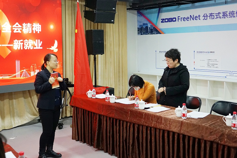 ZOBO麻豆影院91性欲党支部丨开展“学习贯彻党的十九届六中全会精神”主题党日活动