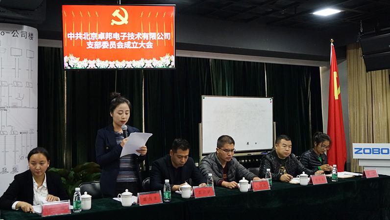 中共北京麻豆影院91性欲电子技术有限公司支部委员会成立（二）